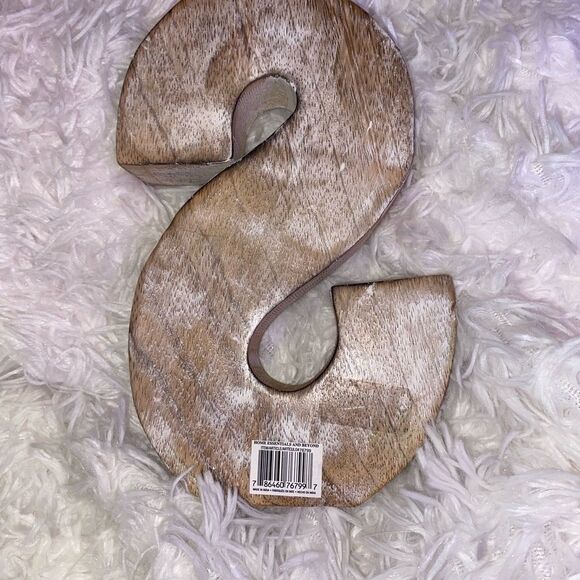 Wooden Letter “S” Decor - Picture 3 of 3